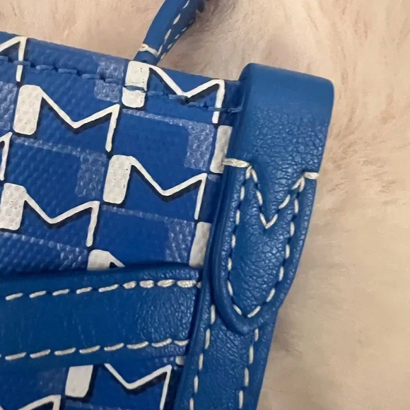 Moynat Paris M Nomad Pouch in Blue - Picture 9 of 12